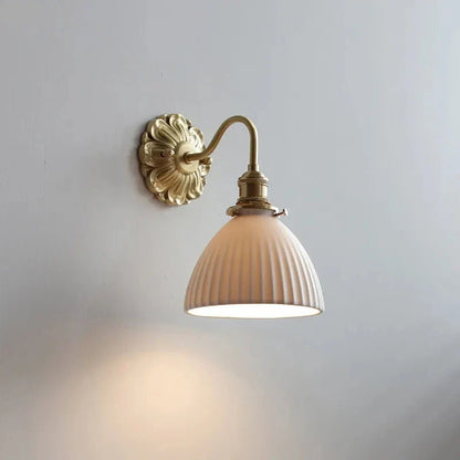 Applique Murale LED Cuivre et Céramique