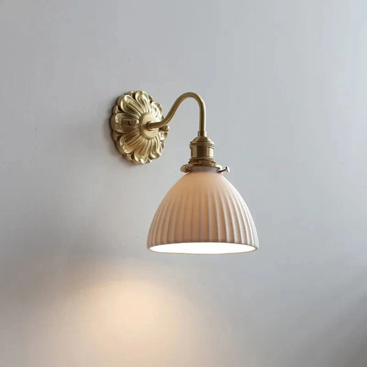 Applique Murale LED Cuivre et Céramique
