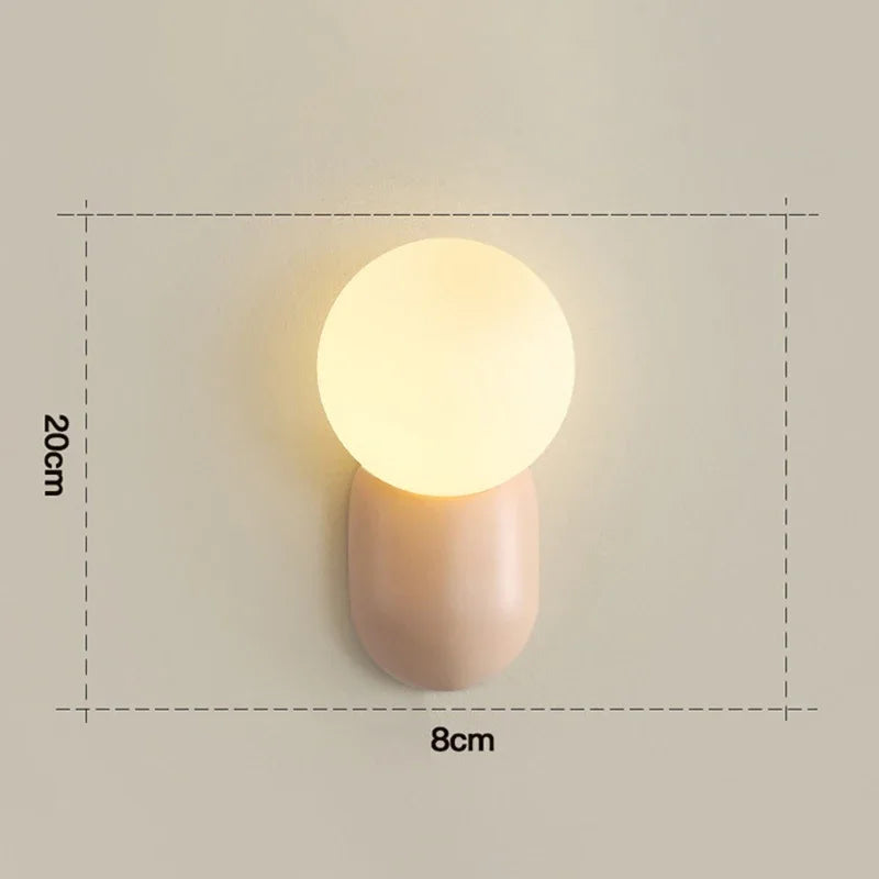 Applique Murale LED Minimaliste Macaron