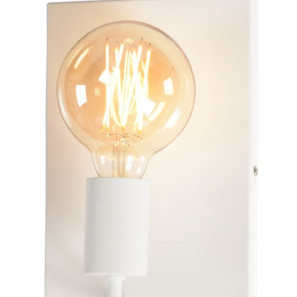 Applique Murale Madrid Fer Blanc Rectangulaire