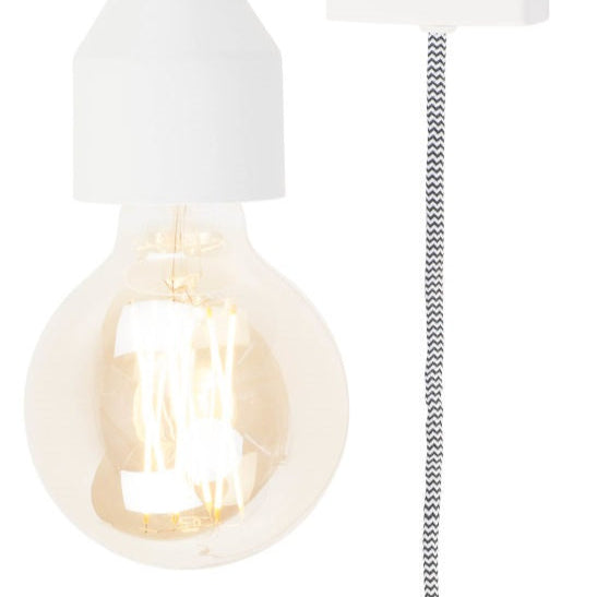 Applique Murale Madrid Fer Blanc Style Industriel S