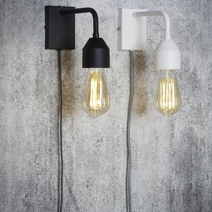 Applique Murale Madrid Fer Blanc Style Industriel S