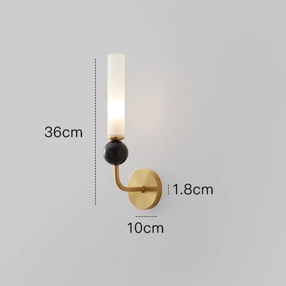 Applique LED Murale Minimaliste Cuivre