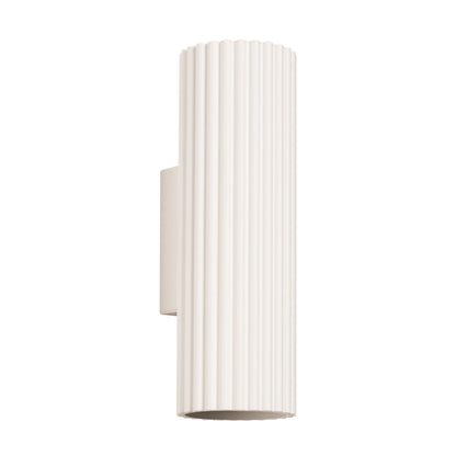 Applique Murale Oslo 20 cm en Aluminium Cannelé Beige