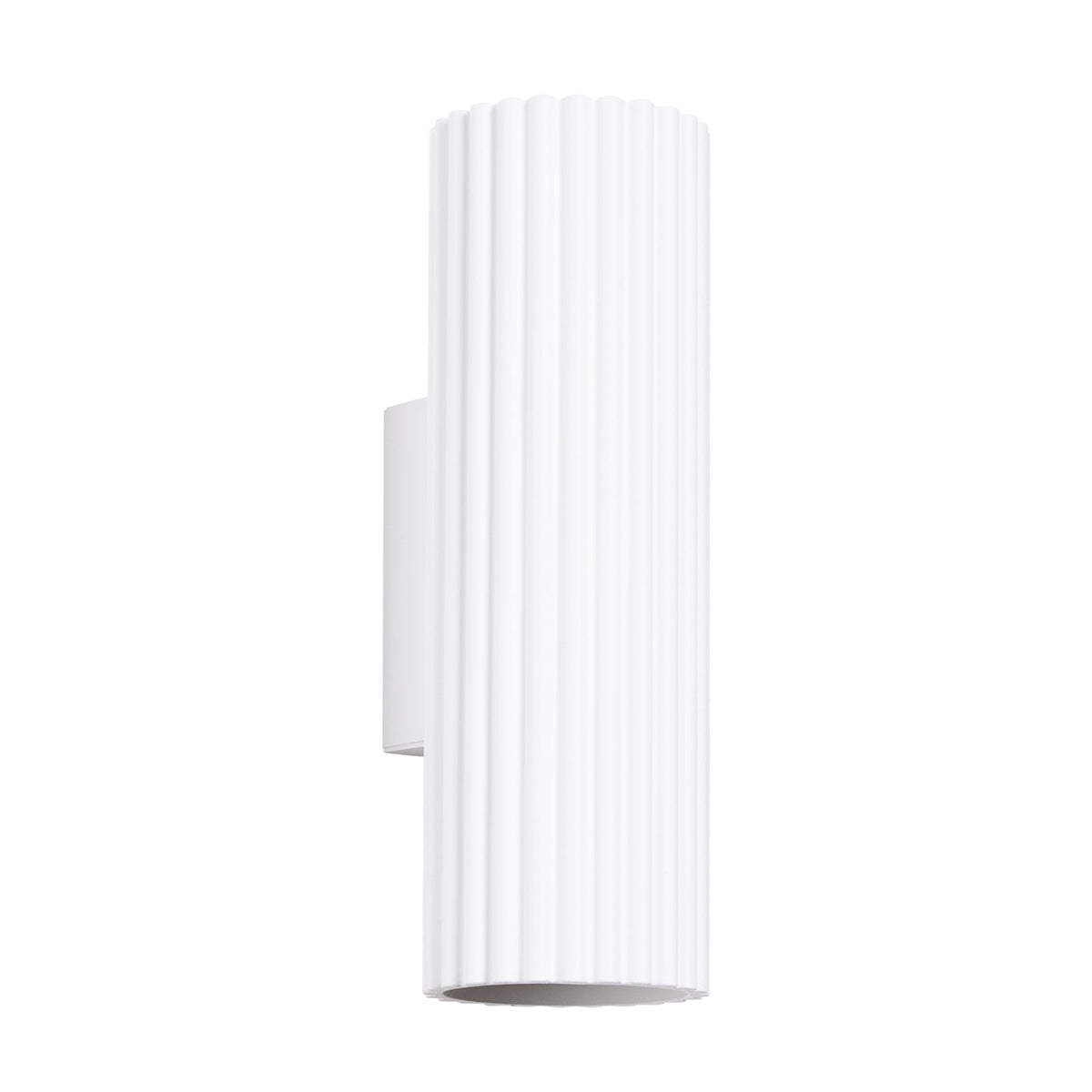 Applique Murale Oslo 20 cm en Aluminium Cannelé Blanc