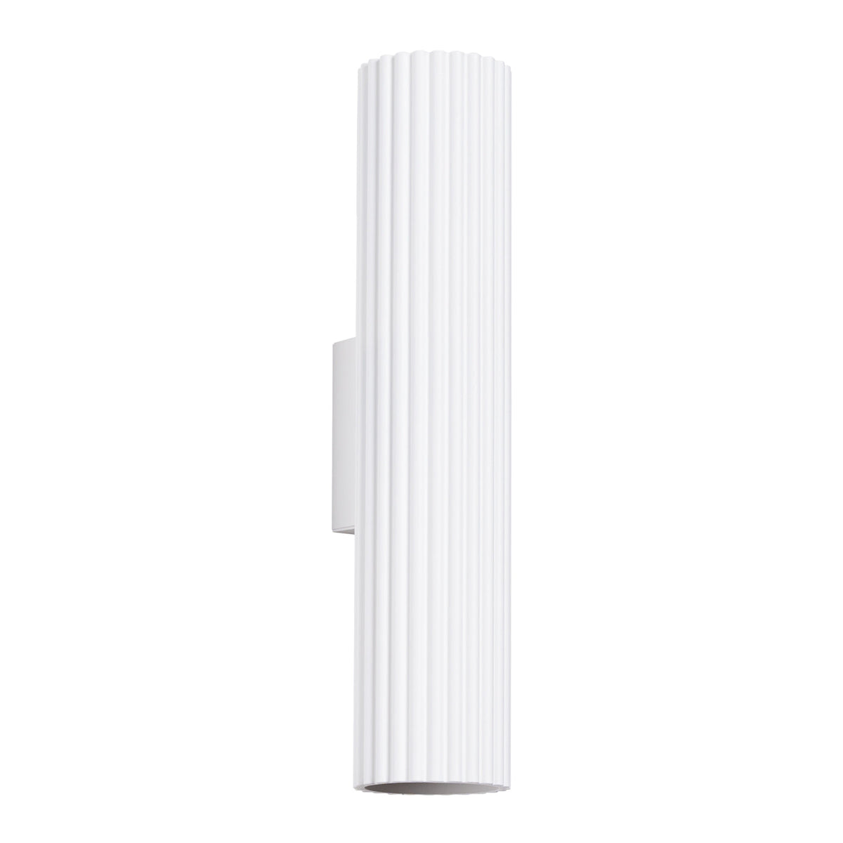 Applique Murale Oslo 30 cm en Aluminium Cannelé Blanc