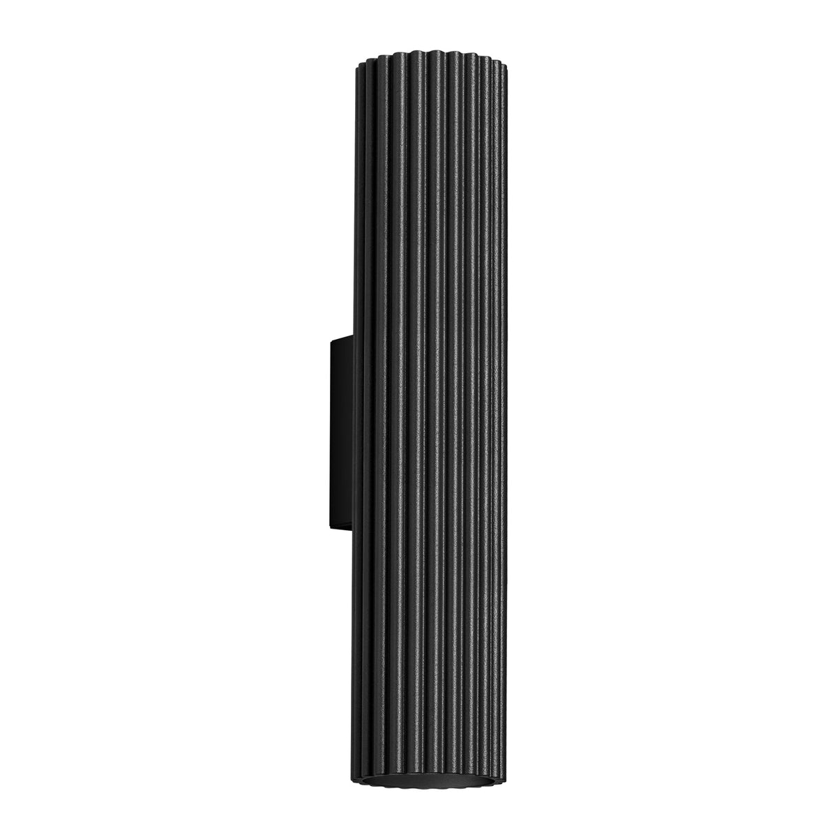 Applique Murale Oslo 30 cm en Aluminium Cannelé Noir
