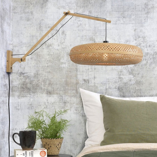 Applique Murale Palawan Bambou Tressé Naturel 60x15 cm L