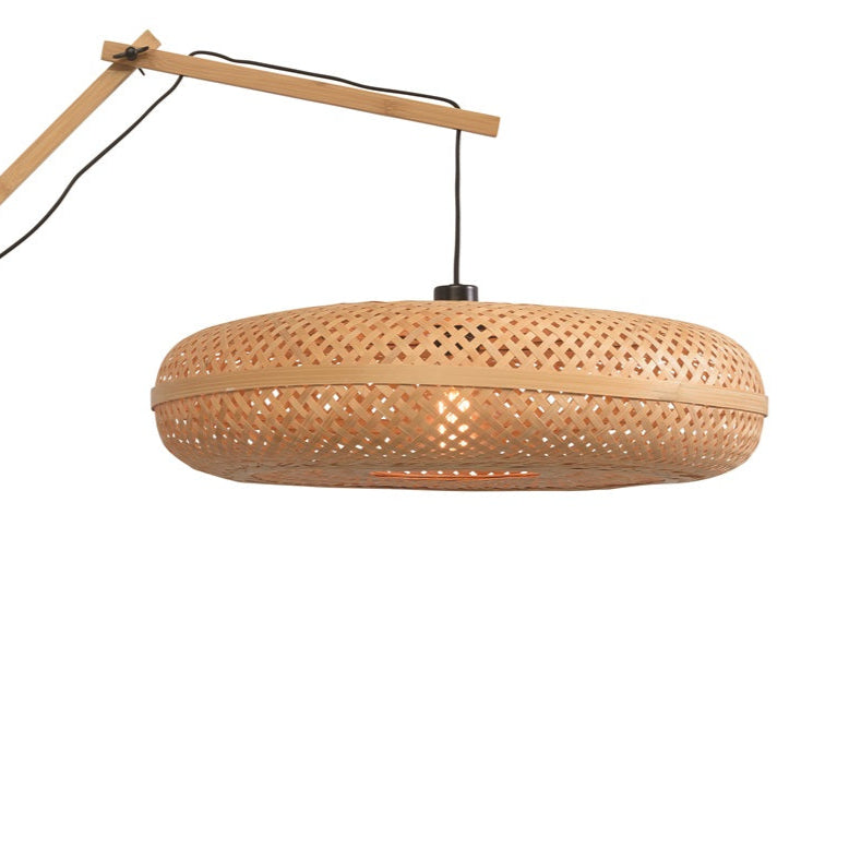 Applique Murale Palawan Bambou Tressé Naturel 60x15 cm L