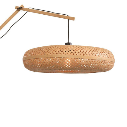 Applique Murale Palawan Bambou Tressé Naturel 60x15 cm L