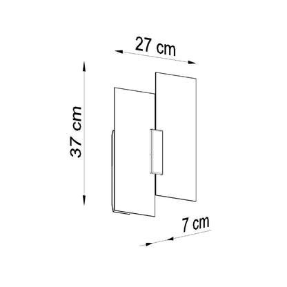 Applique Murale Panneaux Géométriques Blanche