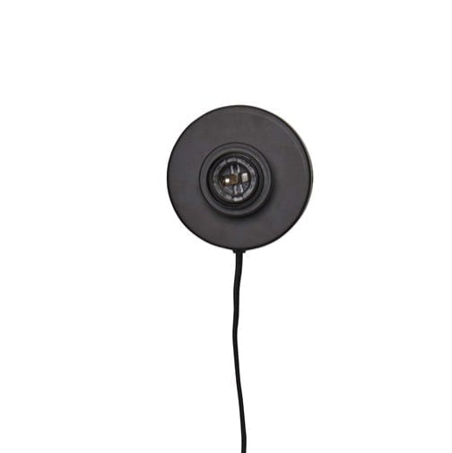 Applique Murale Pantanal Herbe de Mer Tressée Noir et Naturel 45 cm