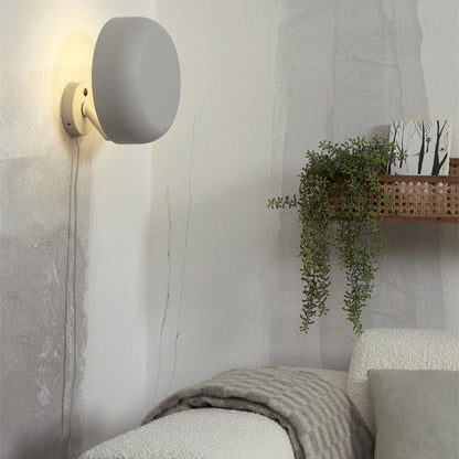 Applique Murale Porto Dôme Fer Gris Clair 25 cm