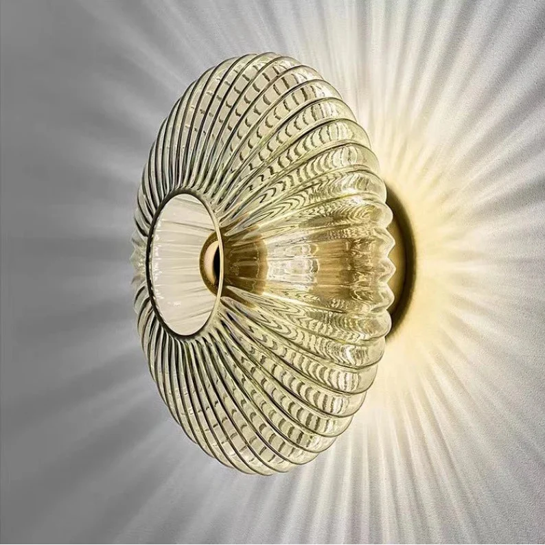 Applique Murale Rétro en Verre LED