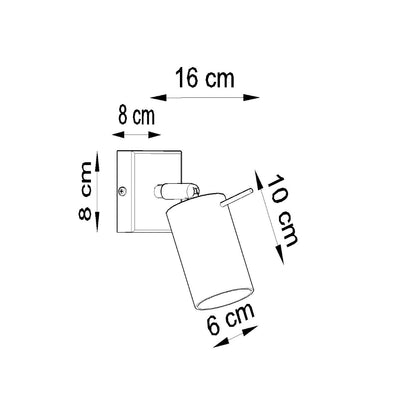 Applique Murale Spot Orientable Chromée