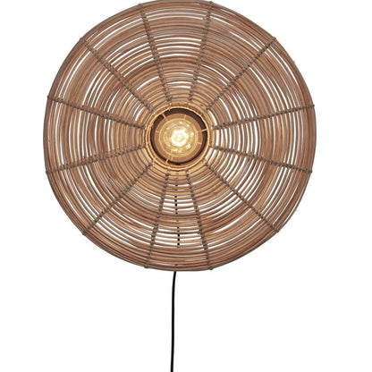Applique Murale Tanami Rotin Tressé Naturel 55 cm