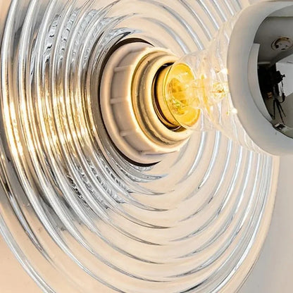 Applique LED Murale Verre Ondulé