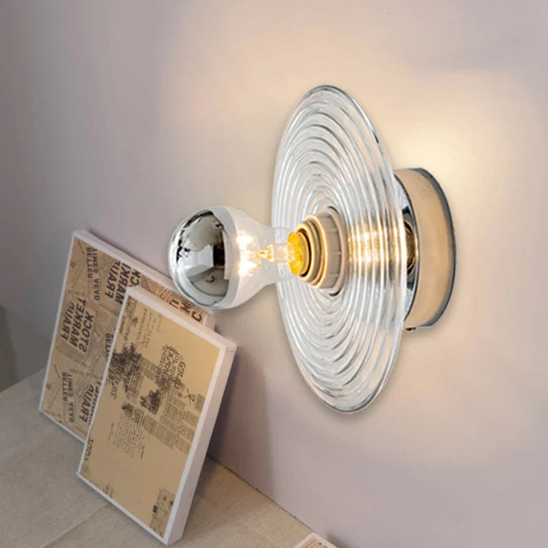 Applique LED Murale Verre Ondulé