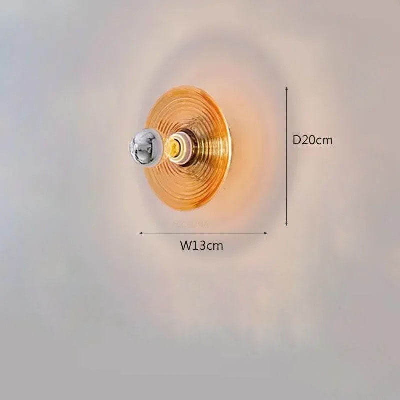 Applique LED Murale Verre Ondulé
