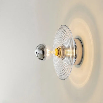 Applique LED Murale Verre Ondulé