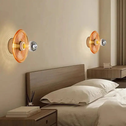 Applique LED Murale Verre Ondulé