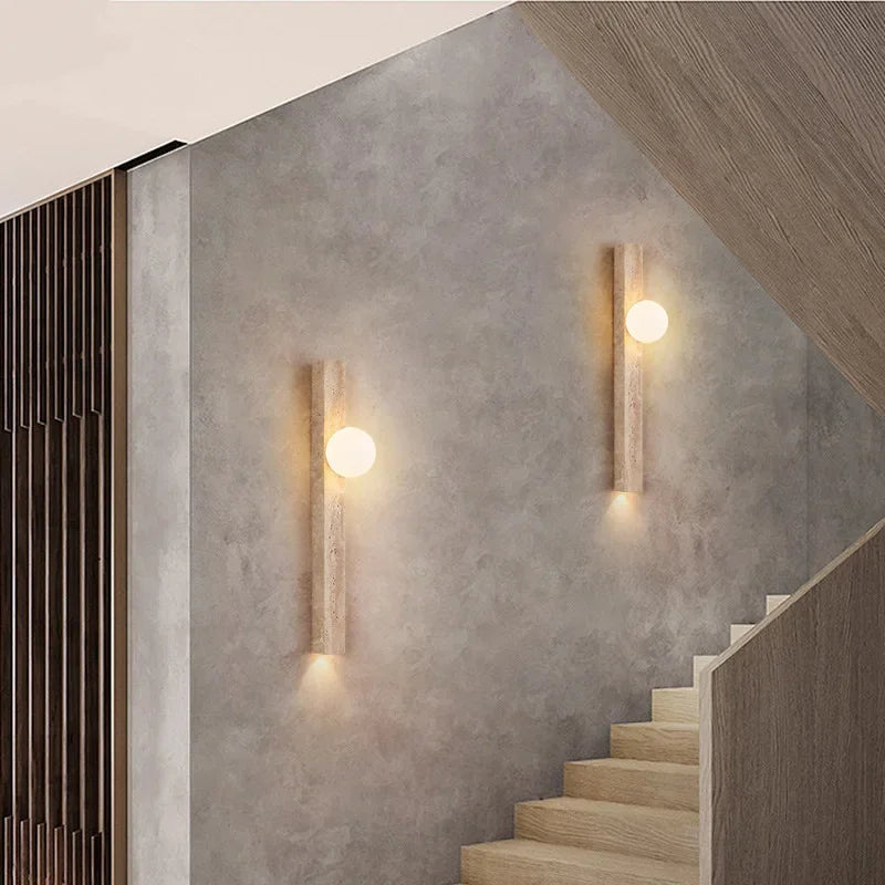Applique Murale Verticale Pierre LED