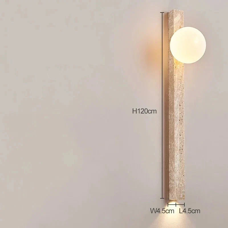 Applique Murale Verticale Pierre LED