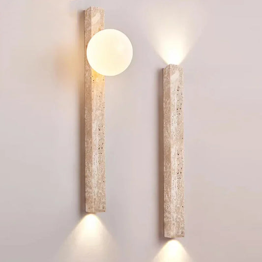 Applique Murale Verticale Pierre LED