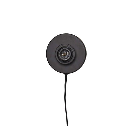 Applique Murale Zanzibar Rotin Tressé Noir 40 cm