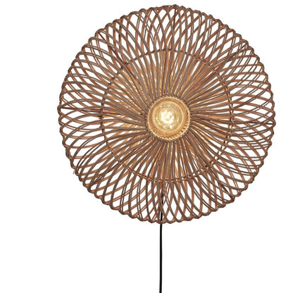Applique Murale Zanzibar Rotin Tressé Naturel 55 cm