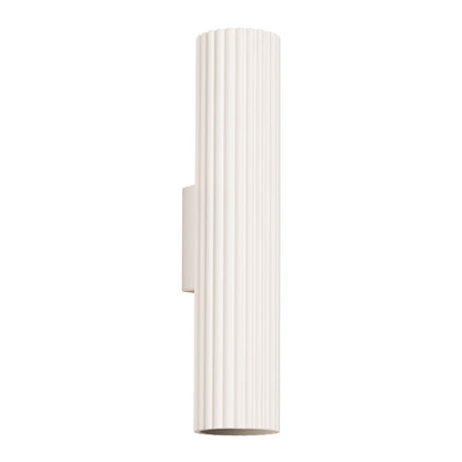 Applique Murale Oslo 30 cm en Aluminium Cannelé Beige