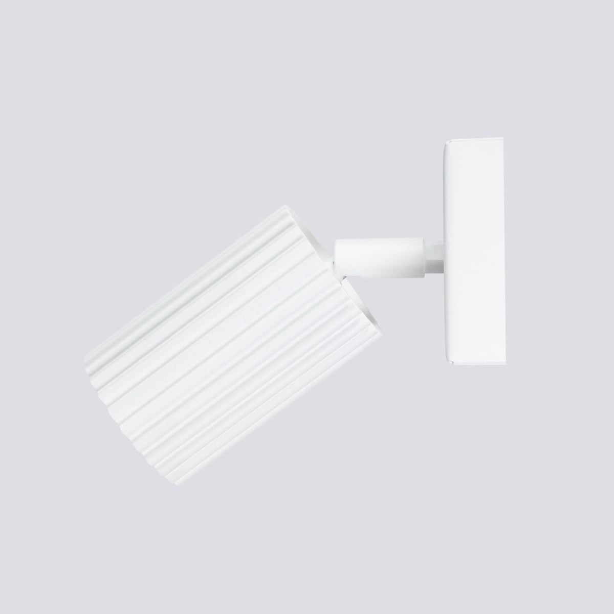 Applique Murale Orientable Oslo en Aluminium Cannelé Blanc