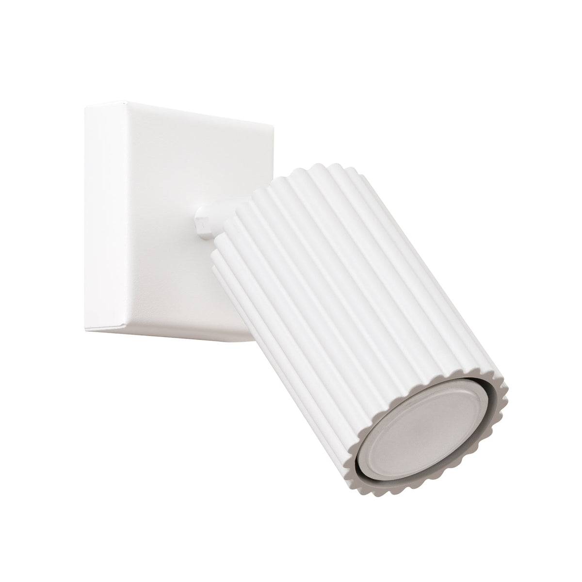 Applique Murale Orientable Oslo en Aluminium Cannelé Blanc