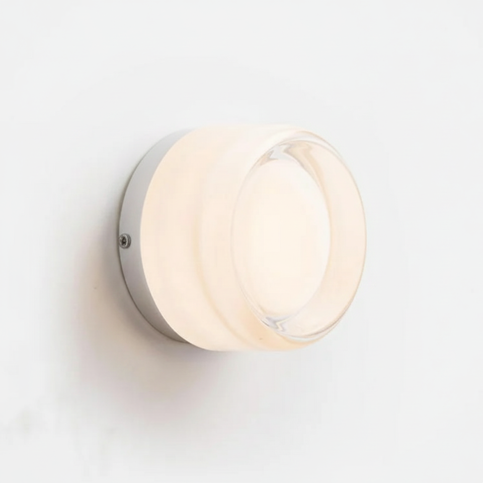 Applique Murale Ronde LED en Acrylique Opalin