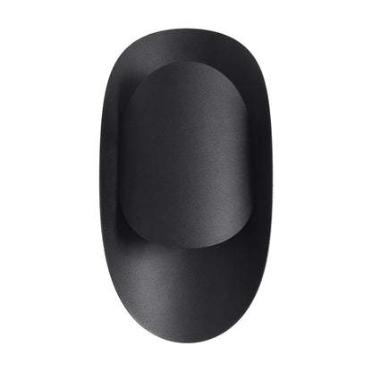 Applique Vortex Murale Ovale Acier Noir
