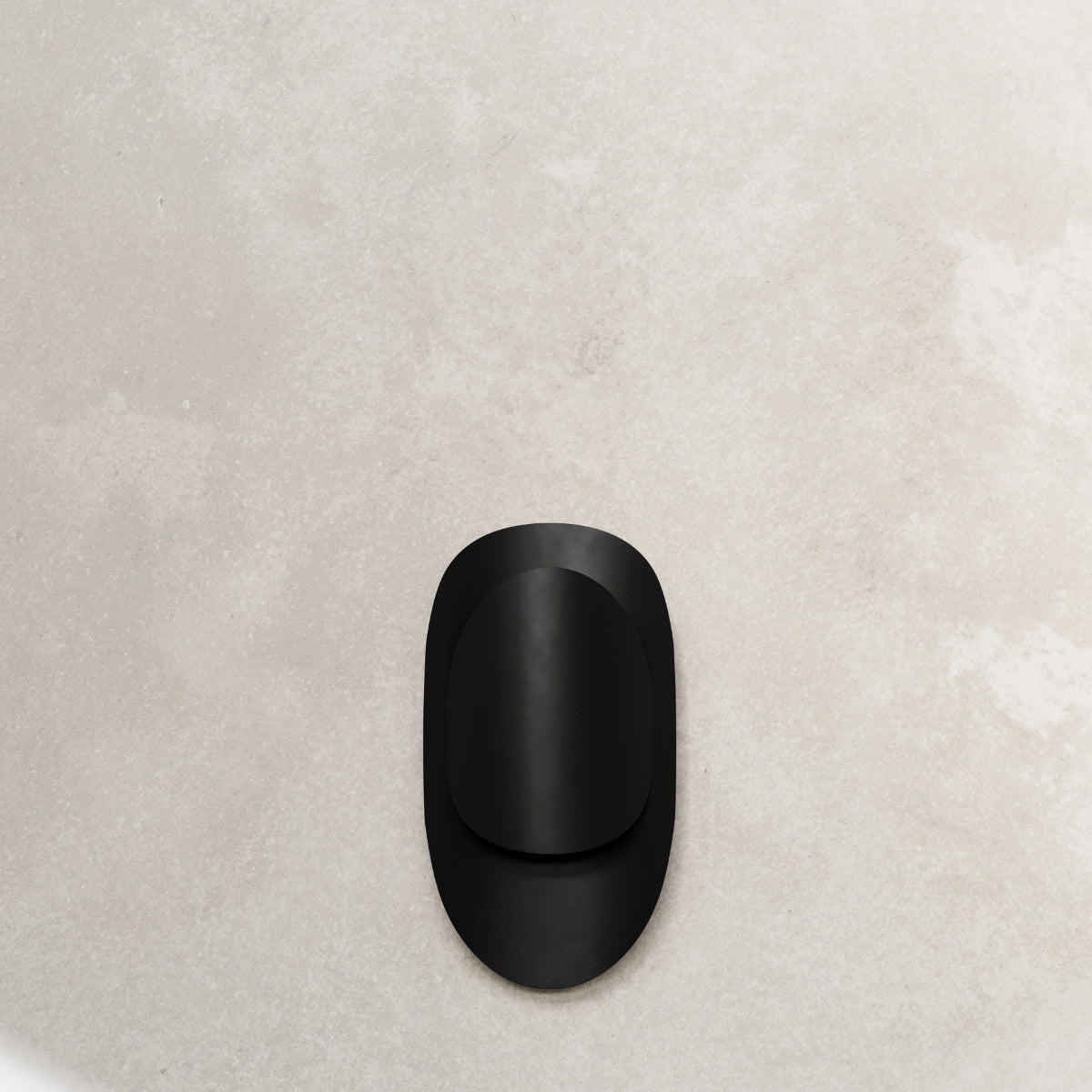 Applique Vortex Murale Ovale Acier Noir