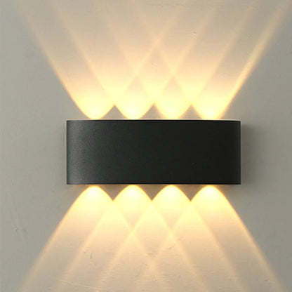 Applique Murale LED Aluminium Noir Étanche IP65
