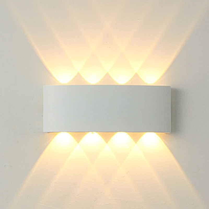 Applique Murale LED Aluminium Noir Étanche IP65